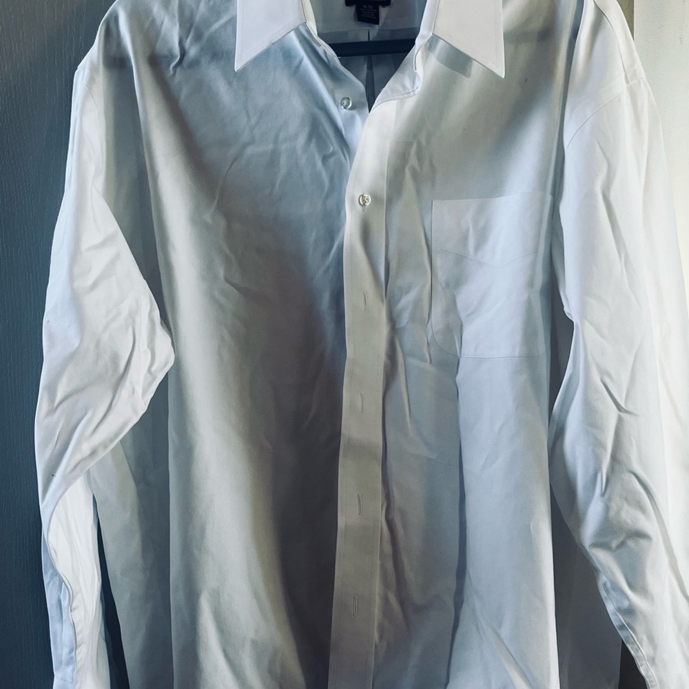 Jos. A. Bank Cream Traveler's Collection Shirt